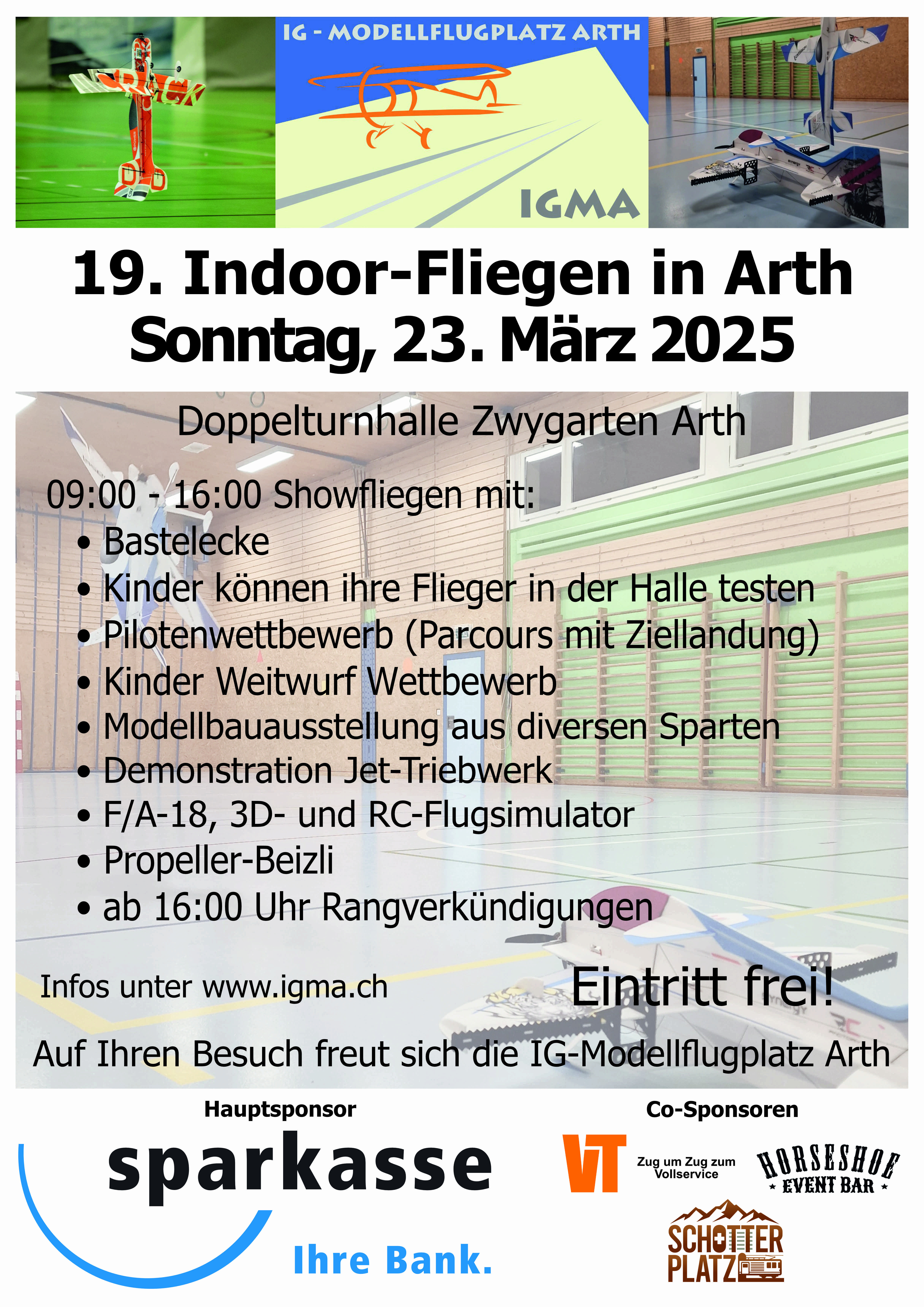 19. Indoor-Fliegen in Arth